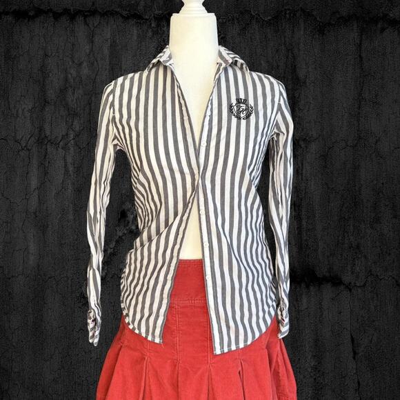 Tommy Hilfiger Tops - Tommy Hilfiger black and white striped button-up